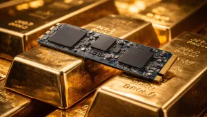 SSD теперь реально дороже золота: твердотельные накопители обогнали драгоценный металл по цене за грамм