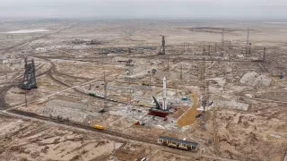 Роскосмос показал огромный «Протон» с высоты птичьего полёта