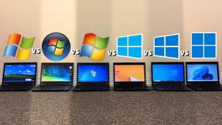 Windows XP, Windows Vista, Windows 7, Windows 8.1, Windows 10 и Windows 11 сравнили по скорости, автономности и производительности