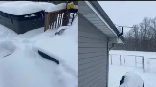 Starlink растапливает толстый слой снега и держит связь даже в метель