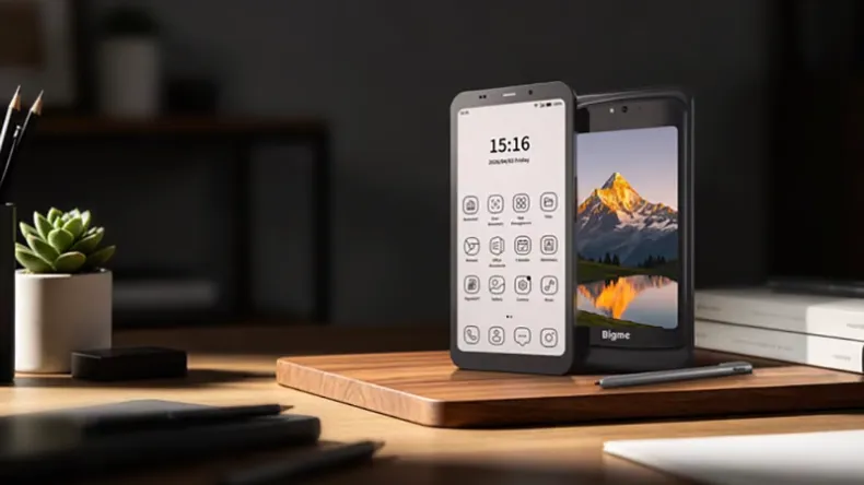 Представлен необычный смартфон Bigme Hibreak Dual 2 с двумя дисплеями на 5 и 6 дюймов