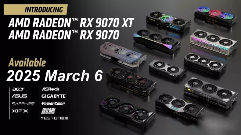 AMD готовит к запуску Radeon RX 9070 и 9070 XT уже 6 марта