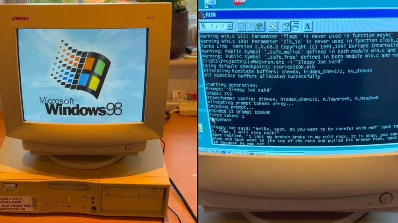 Как запустить ИИ на Windows 98? EXO Labs доказала, что это возможно