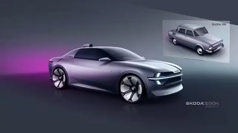 Представлен электрический концепт, вдохновлённый моделью Skoda 100