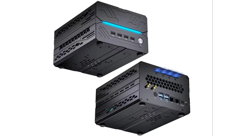 Полноценный игровой компьютер с 24-ядерным Core i9-14900F и GeForce RTX 5060 Ti в корпусе размером с блок питания.