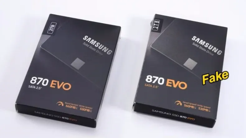 Поддельные Samsung 870 EVO научились обманывать Windows