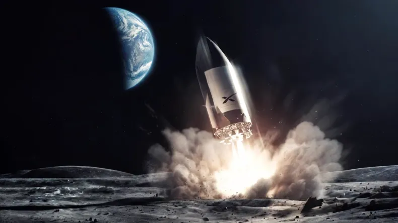Ракета Falcon 9 врежется в Луну на скорости 2,43 км/с и образует кратер