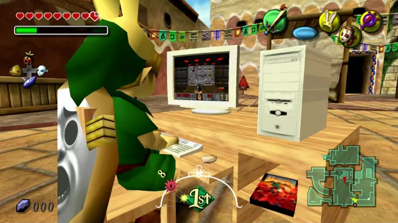 Doom теперь можно играть прямо в Zelda: Majora&#039;s Mask