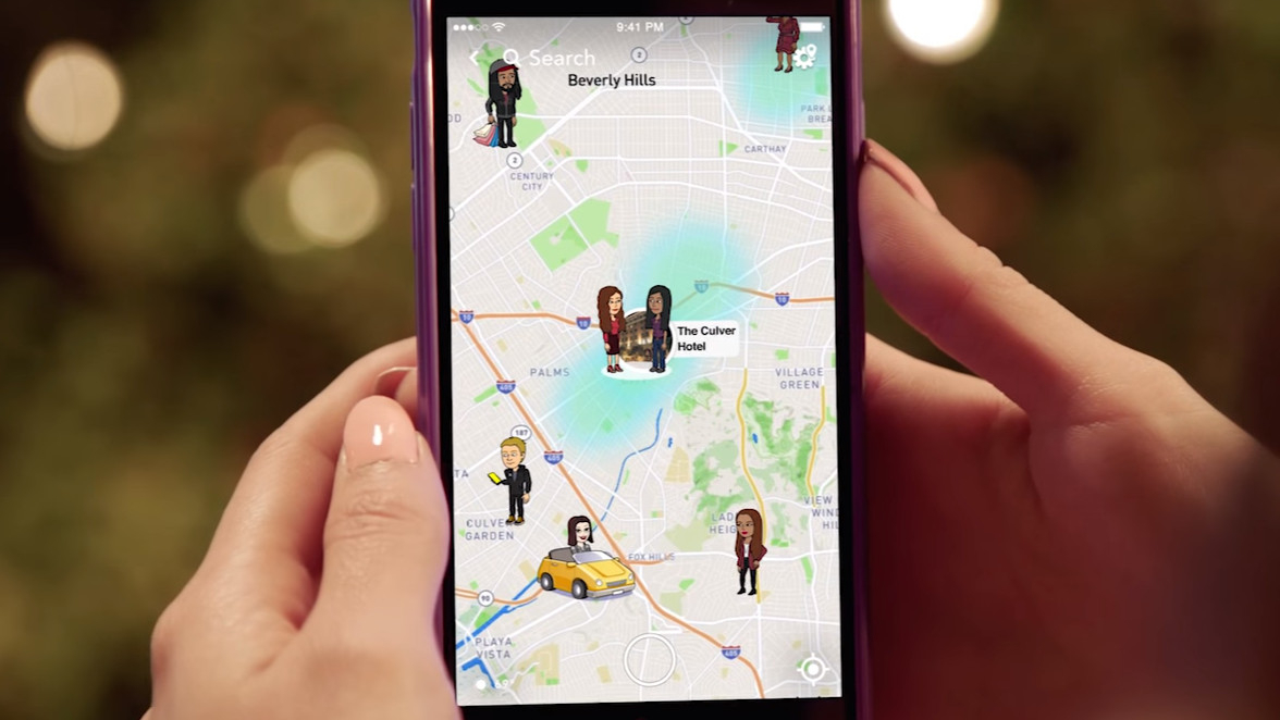 Snapchat запустил функцию Snap Map