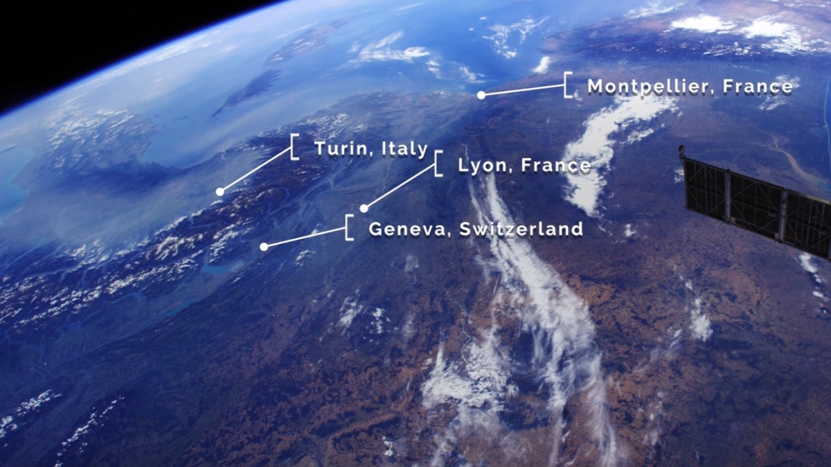 Как выглядит Европа с 400-километровой высоты?