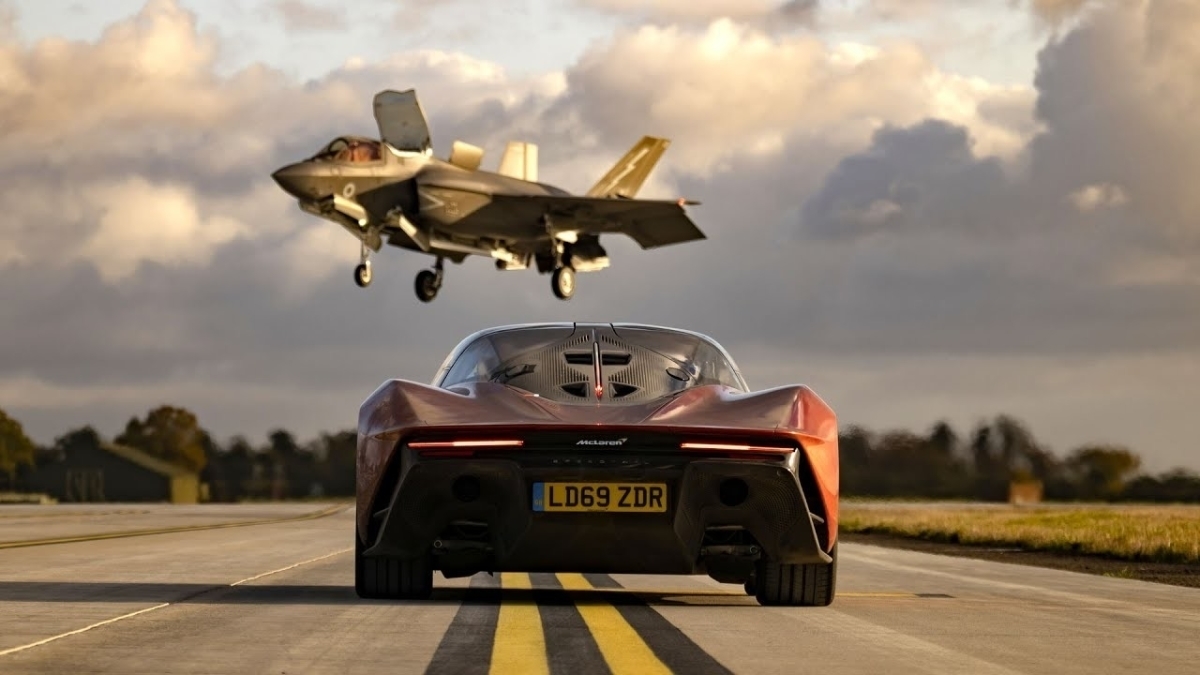 F-35 против McLaren Speedtail кто окажется быстрее?