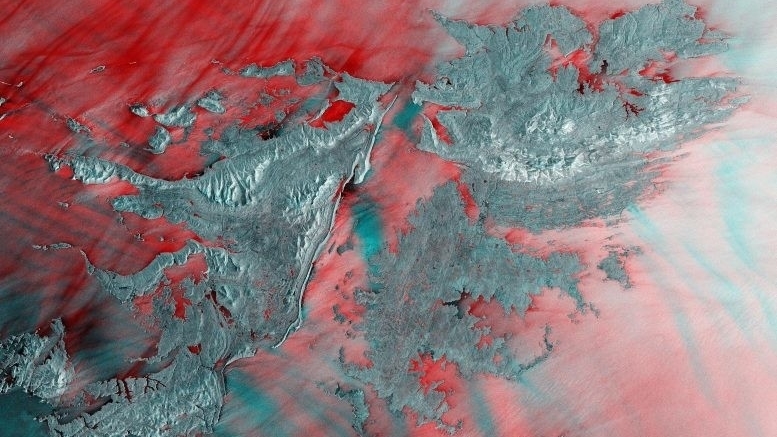 Невероятный вид на Фолклендские острова из космоса