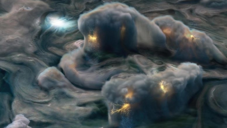 Космический аппарат NASA «Юнона» обнаруживает необычные электрические бури на Юпитере