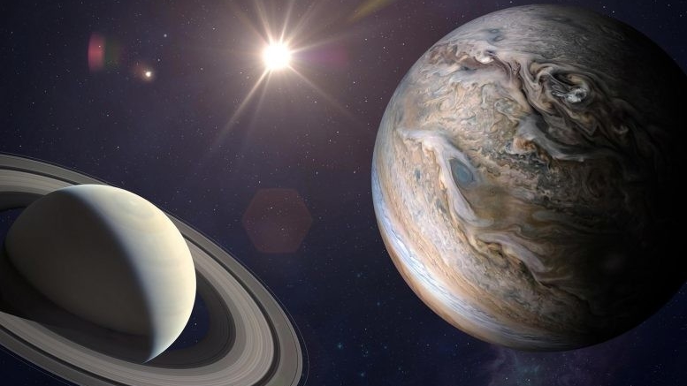 Редкое событие для наблюдения: Великое слияние Юпитера и Сатурна.