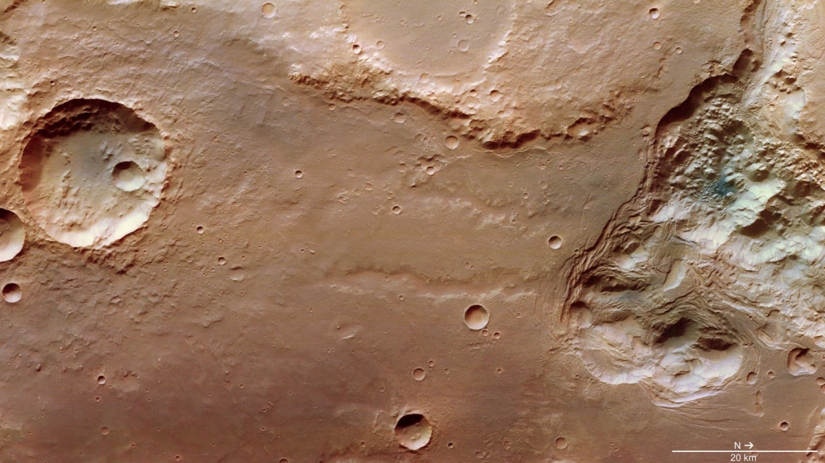 Кратер Ломоносова на Марсе