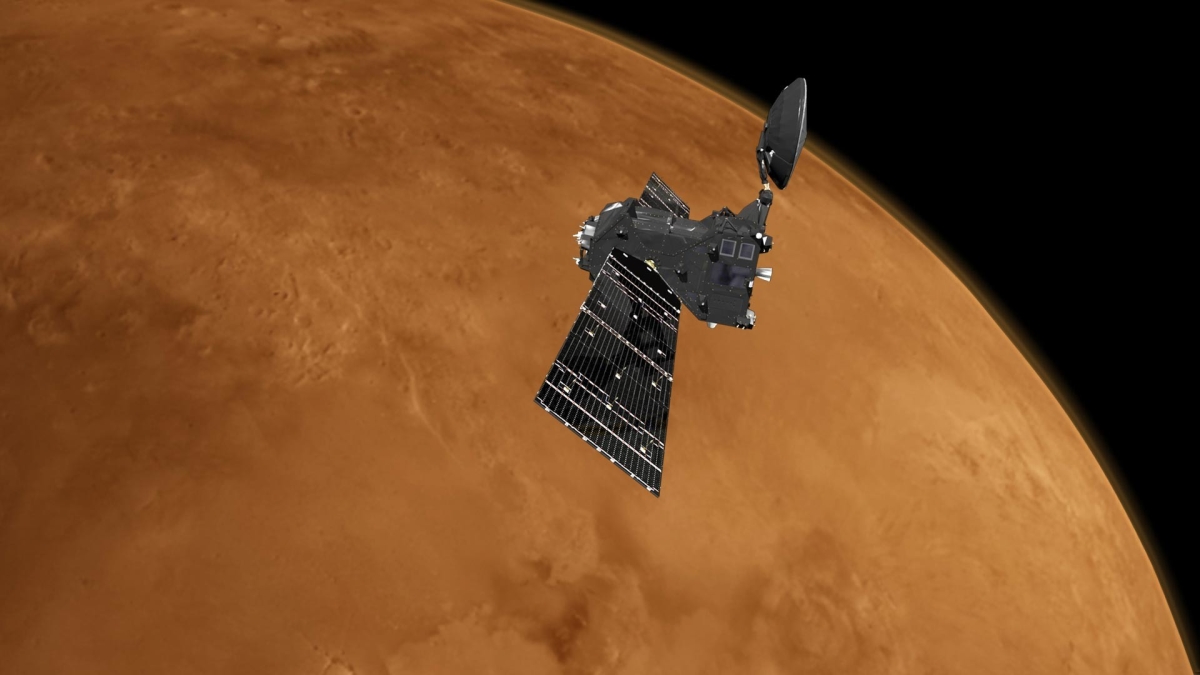 Морозные сцены марсианского лета, запечатленные орбитальным аппаратом ExoMars