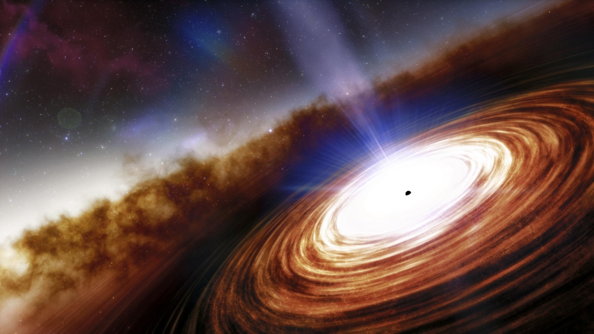 Самый далекий обнаруженный квазар проливает свет на то, как растут сверхмассивные черные дыры