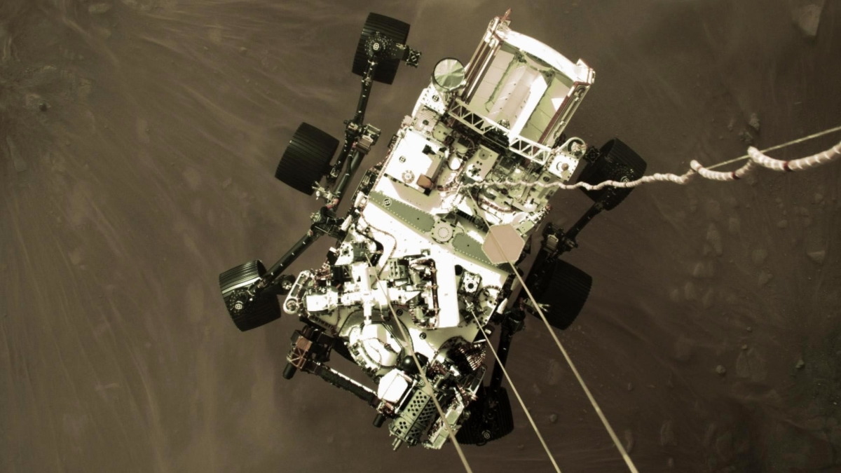 Невероятный отчет о приземлении на Марс, отправленный марсоходом Perseverance