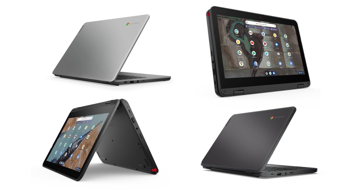 Lenovo выпускает четыре новых Chromebook, ориентированных на студентов