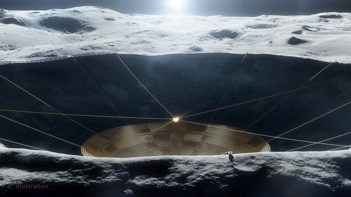 NASA построит радиотелескоп в лунном кратере