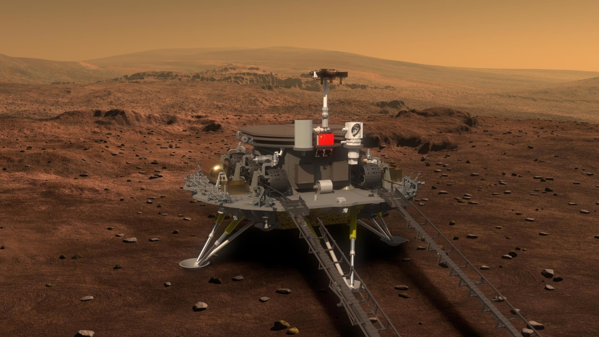 Китайская миссия Tianwen-1 готовится к посадке на Марсе