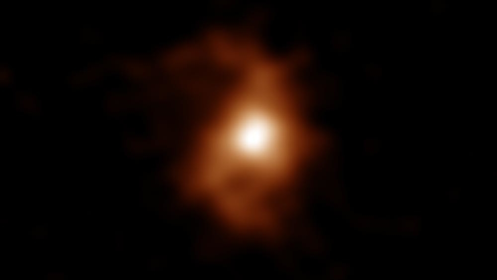 Обнаружена самая старая спиральная галактика возрастом 12,4 миллиарда лет 