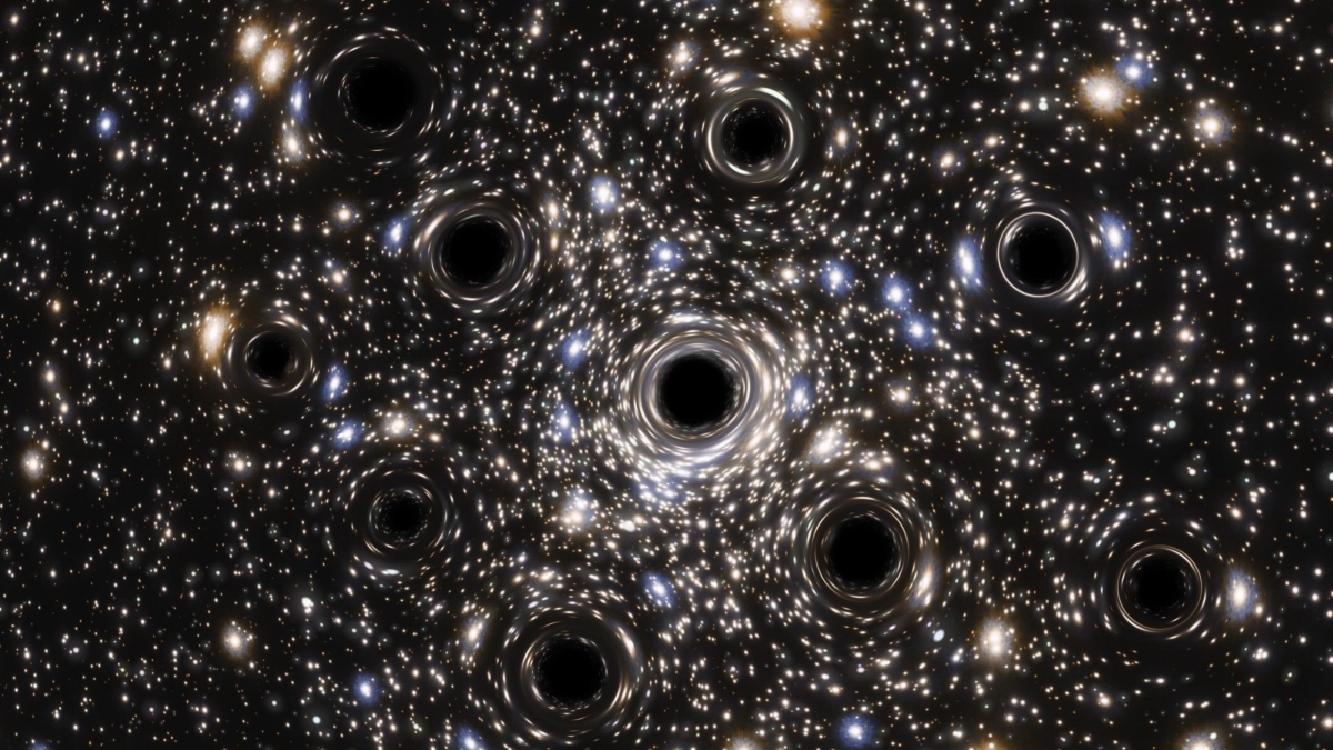 Астрономы обнаружили большое скопление черных дыр