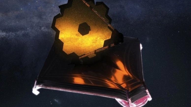 Как выглядит телескоп James Webb при взгляде с Земли?