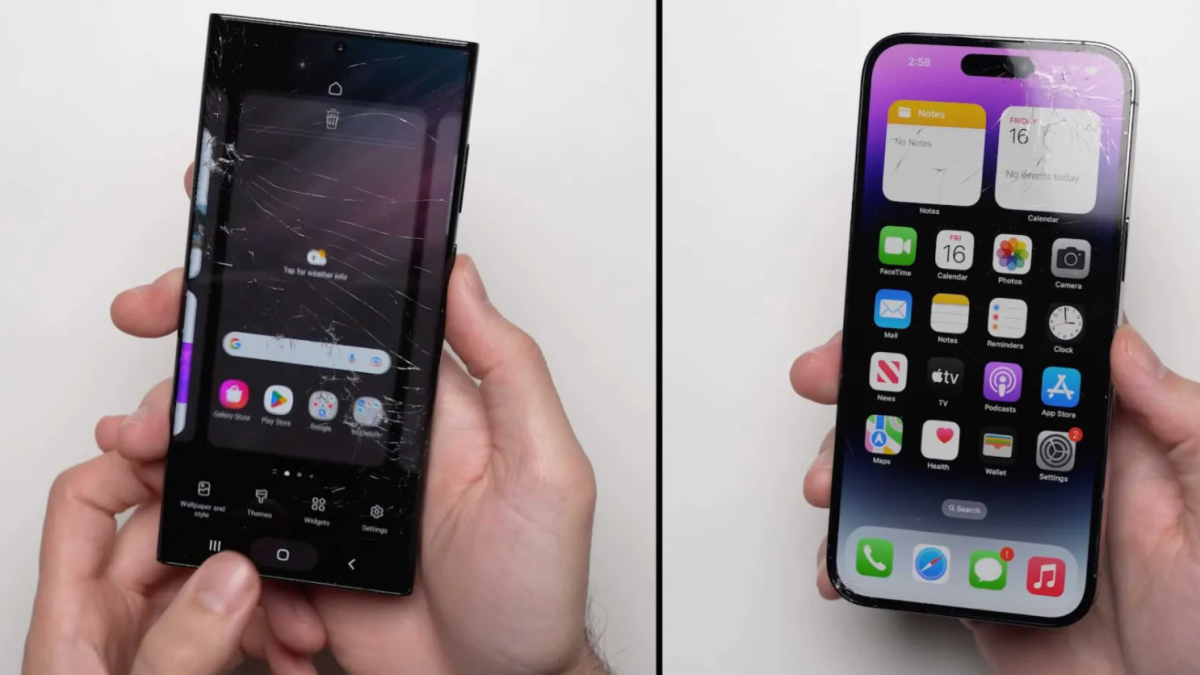 Кто крепче — iPhone 14 Pro Max против Samsung S22 Ultra