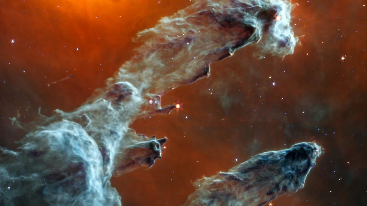Иной взгляд на Столпы творения — потусторонняя картина запечатленная телескопом James Webb