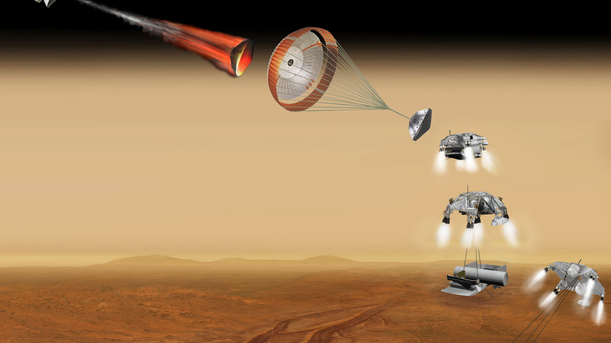 NASA выпустило видео демонстрирующее доставку образцов с Марса