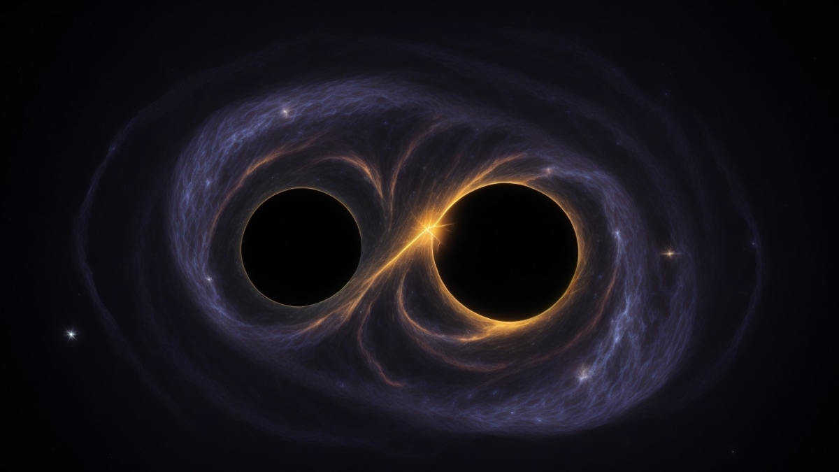 Открытие в космосе: контактная двойная звезда превратится в две черные дыры, вращающиеся вокруг друг друга миллиарды лет