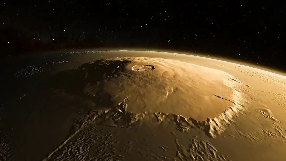 Марсианский вулкан Олимп мог быть целым островом