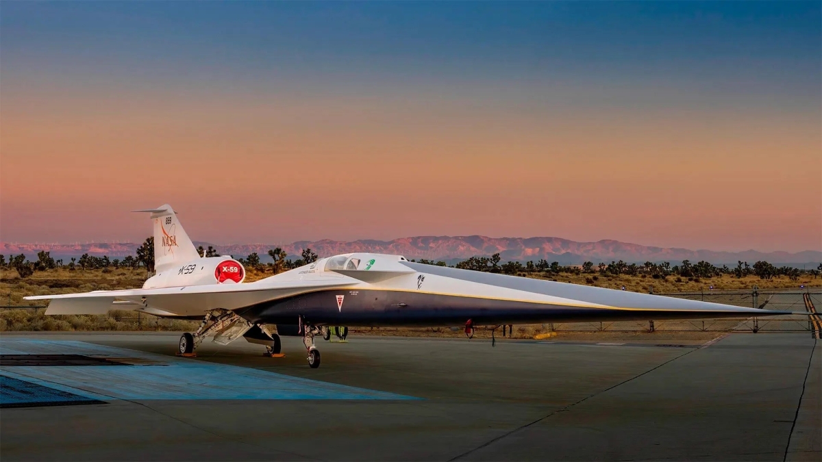 Скорость 1,4 Маха в режиме "Стелс" — официально представлен бесшумный сверхзвуковой самолет NASA X-59