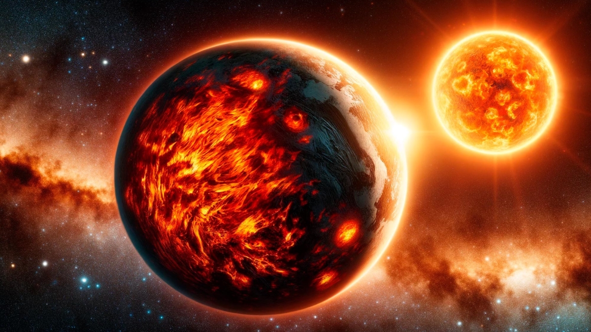 Обнаружен настоящий ад в космосе — плане размером с Землю, на которую вы точно не захотите попасть