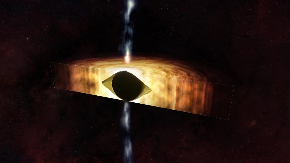 Телескопы обнаружили быстрое вращение черной дыры в центре Млечного Пути