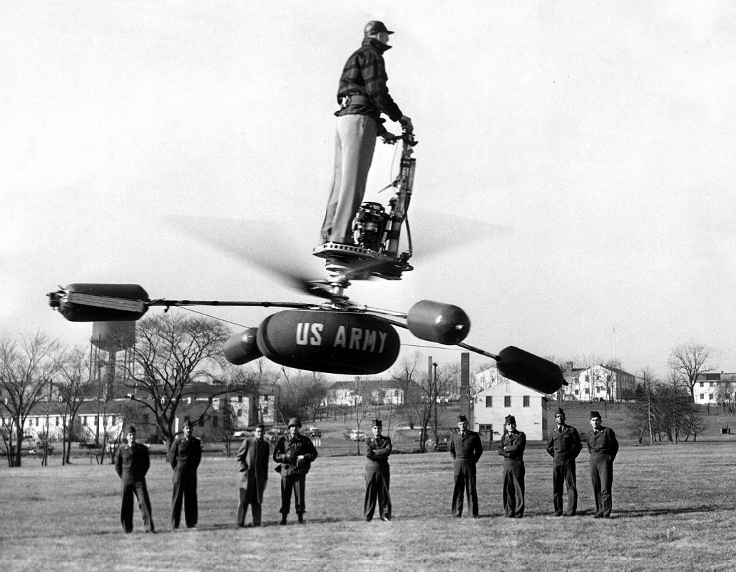 17 самых странных летательных аппаратов 17 17. de Lackner HZ-1 Aerocycle (1954)