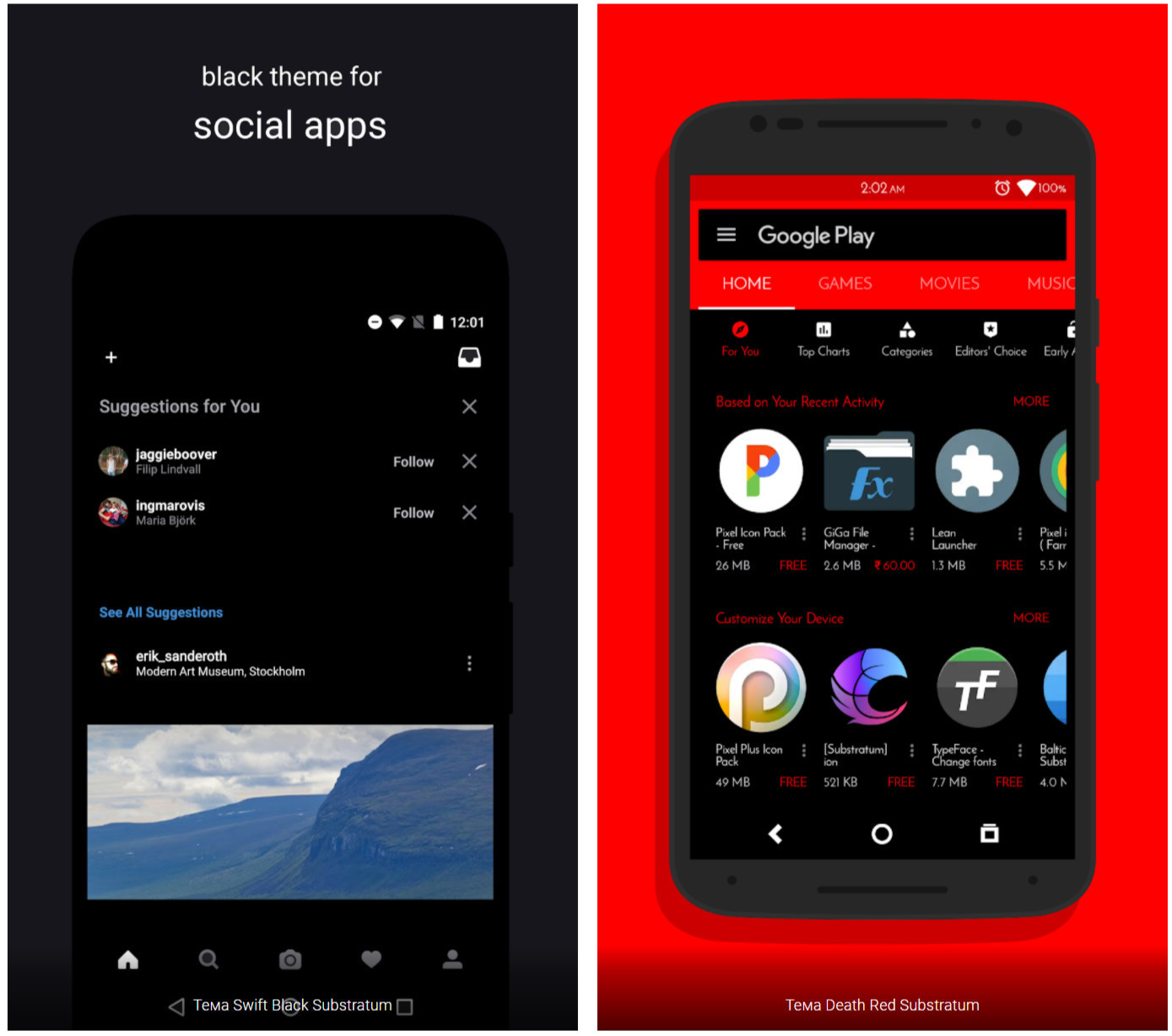 В Android 12 можно будет менять цветовую схему приложений