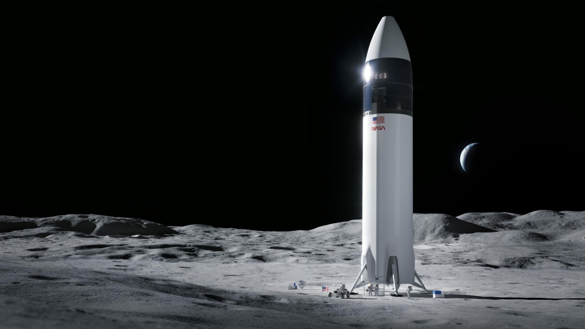 NASA выбирает космический корабль SpaceX для новой высадки на Луну