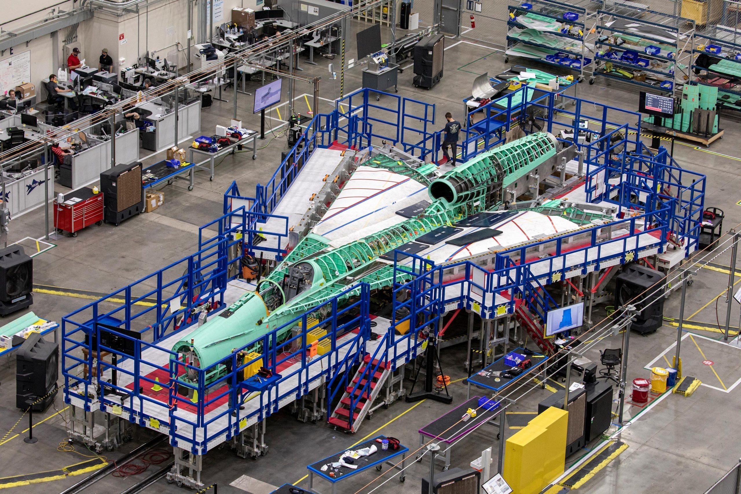 Cамолет NASA X-59 QueSST собран воедино — еще один шаг на пути к бесшумным сверхзвуковым самолетам 1 Cамолет NASA X-59 QueSST собран воедино — еще один шаг на пути к бесшумным сверхзвуковым самолетам