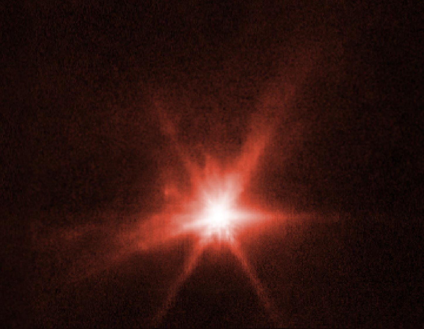 Столкновение DART с астероидом глазами телескопов Webb и Hubble