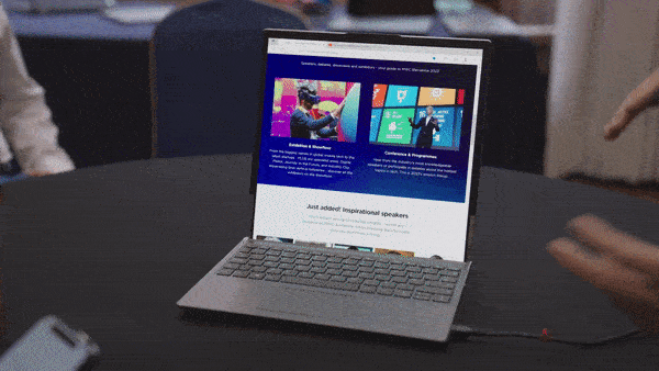 Lenovo представила ноутбук и смартфон с разворачивающимися экранами