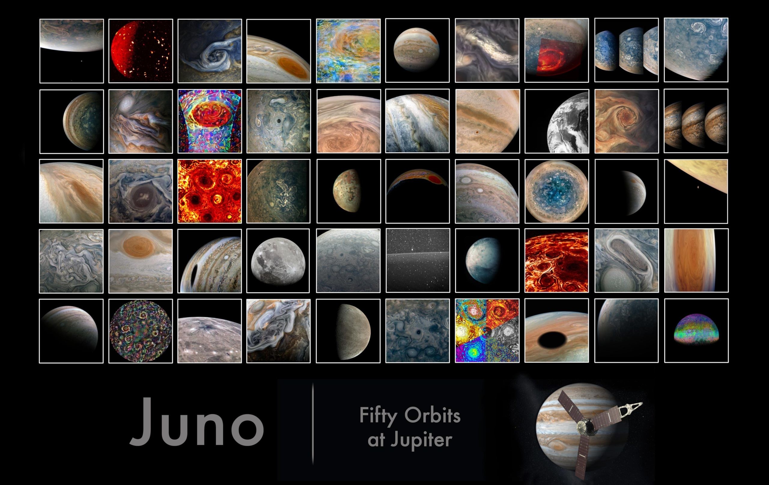 Самый близкий взгляд на вулканический спутник — Juno подробно запечатлел поверхность Ио