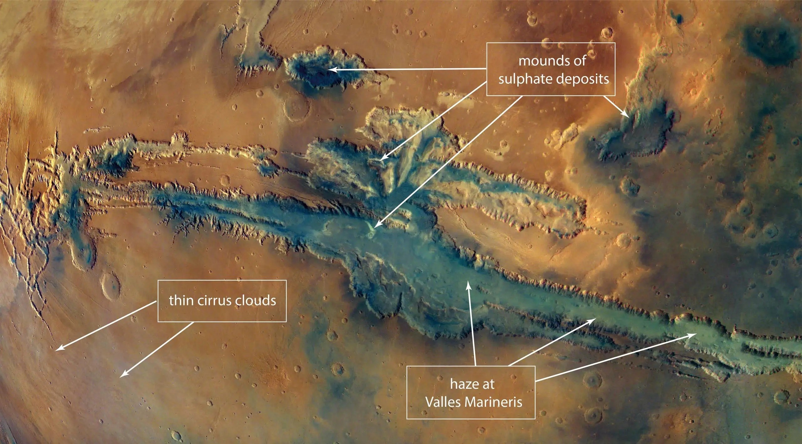 Новый взгляд на Марс — ESA Mars Express опубликовали детализированное изображение планеты