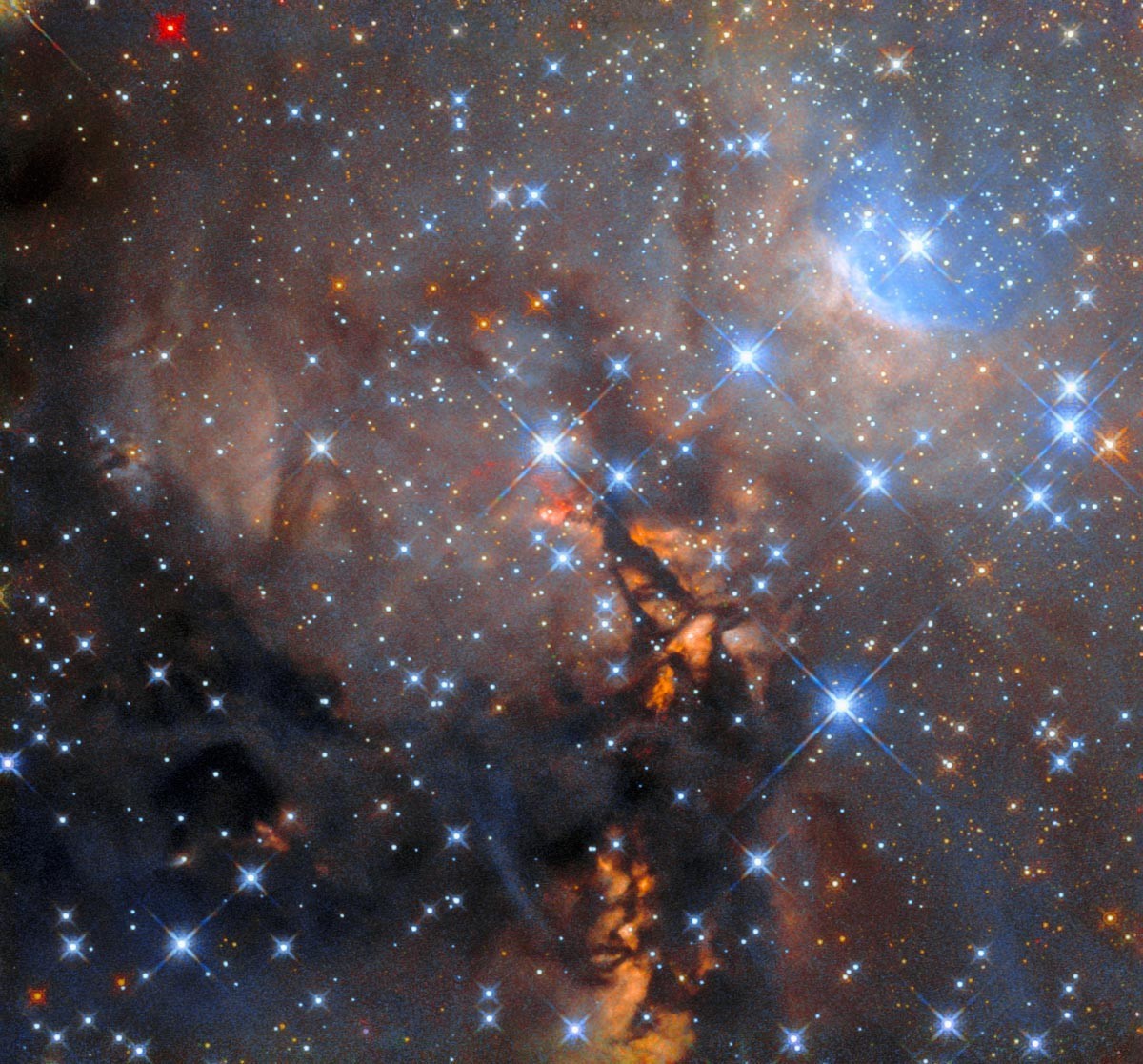 Взгляд телескопа Hubble на космические ясли — завораживающая фотография 1 Взгляд телескопа Hubble на космические ясли — завораживающая фотография