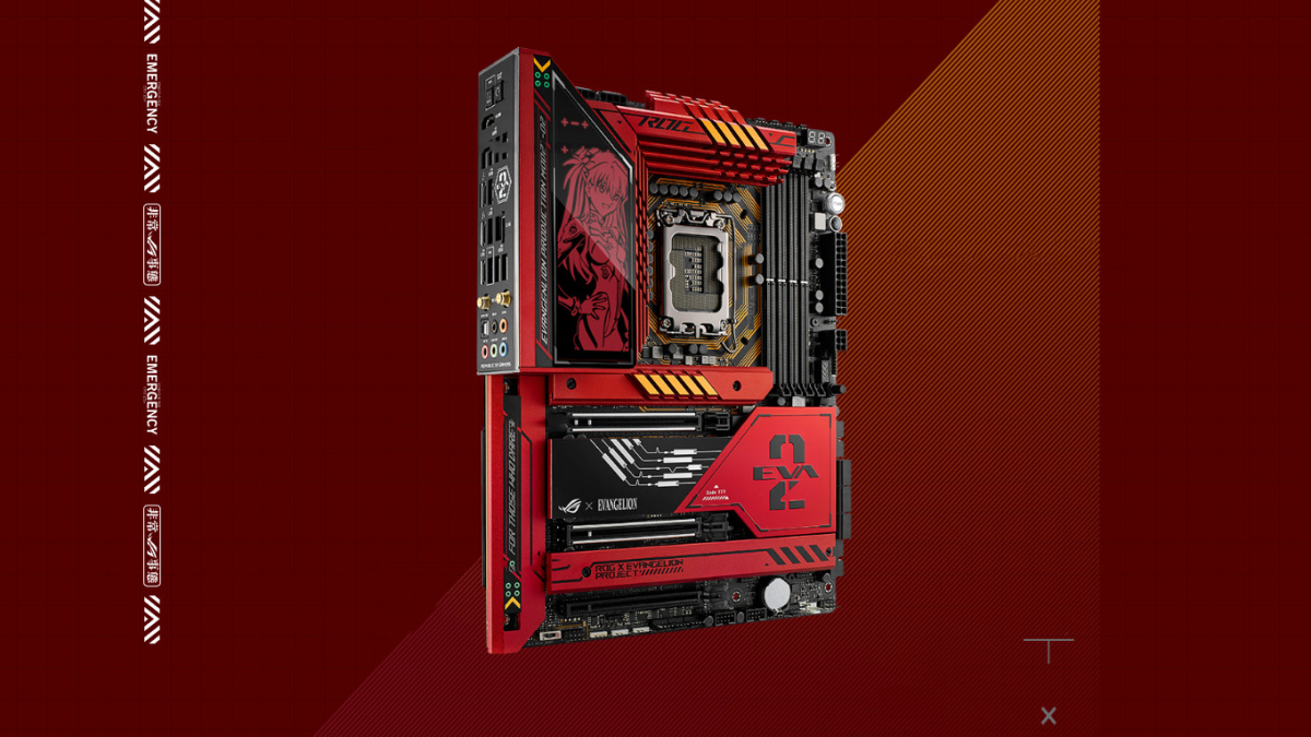 ASUS изобрела новое аниме — премиальные материнские платы серии EVA-02 содержат опечатку