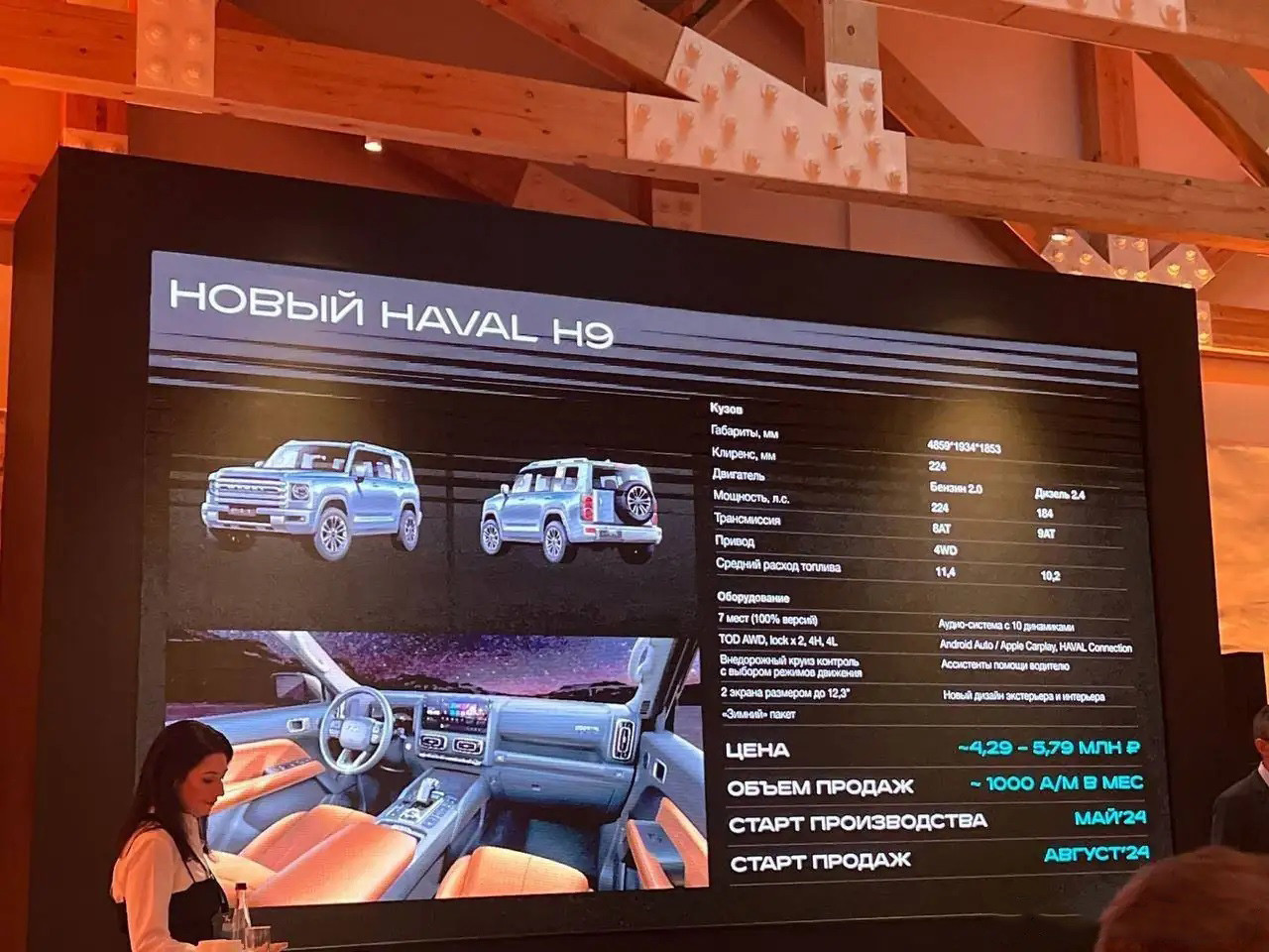 Впервые представлены официальные изображения нового поколения H9 от Haval
