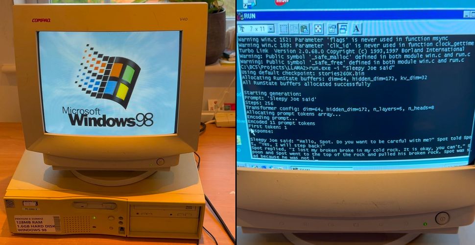 Как запустить ИИ на Windows 98? EXO Labs доказала, что это возможно