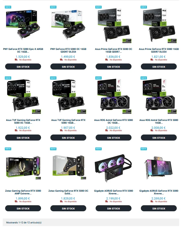 Первые реальные цены на NVIDIA RTX 5080 и 5090 оказались почти вдвое выше рекомендованных 1 Первые реальные цены на NVIDIA RTX 5080 и 5090 оказались почти вдвое выше рекомендованных