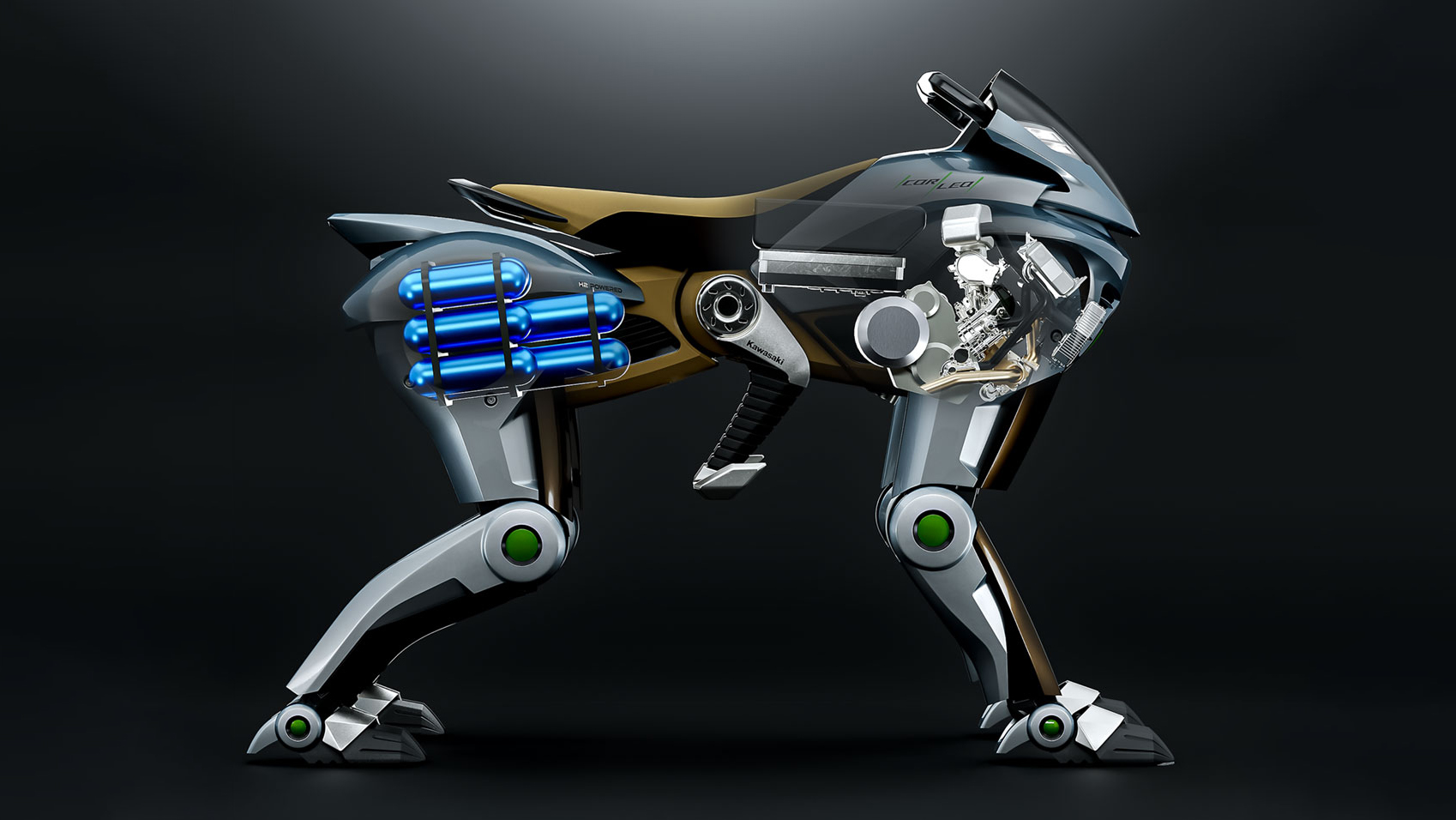 Kawasaki показала футуристичного робота-коня CORLEO 1 Kawasaki показала футуристичного робота-коня CORLEO